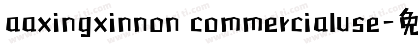 aaxingxinnon commercialuse字体转换